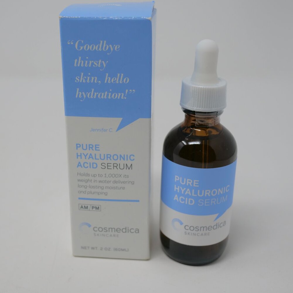 NEW Cosmedica Hyaluronic Acid Serum for Skin 2 Oz Hydrating NIB Exp 6/2026